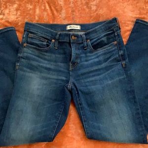 Madewell Mid Rise 8 inch Skinny Jeans Size 29